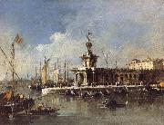 Francesco Guardi The Punta della Dogana oil